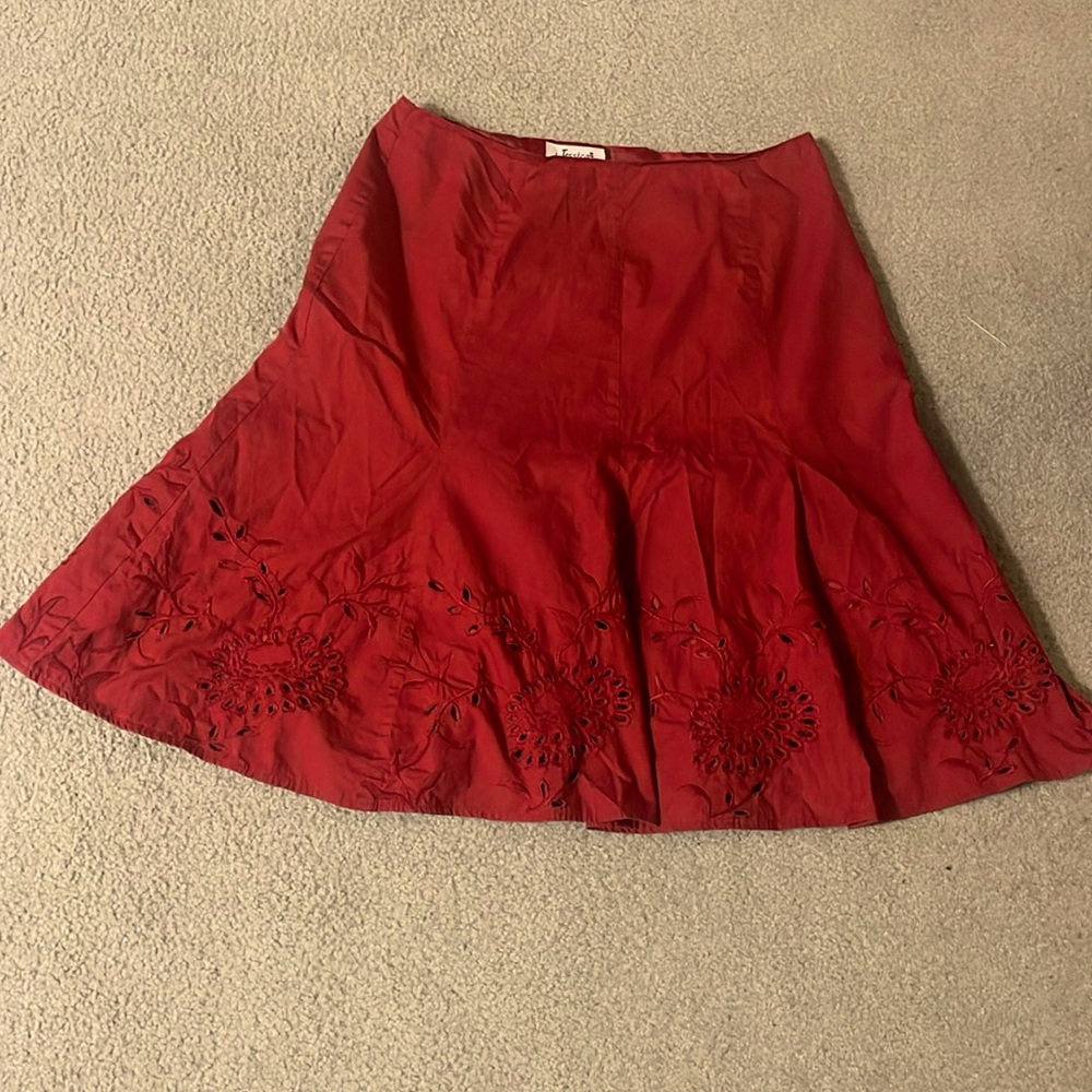 Jessica lined skirt with cutouts